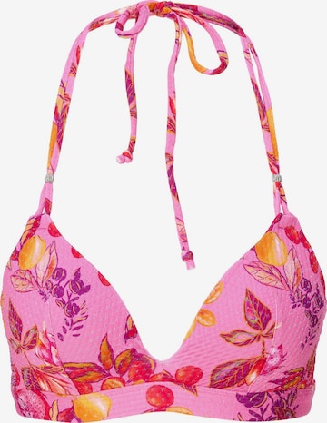LingaDore - Triángulo Top de bikini en rosa: frente