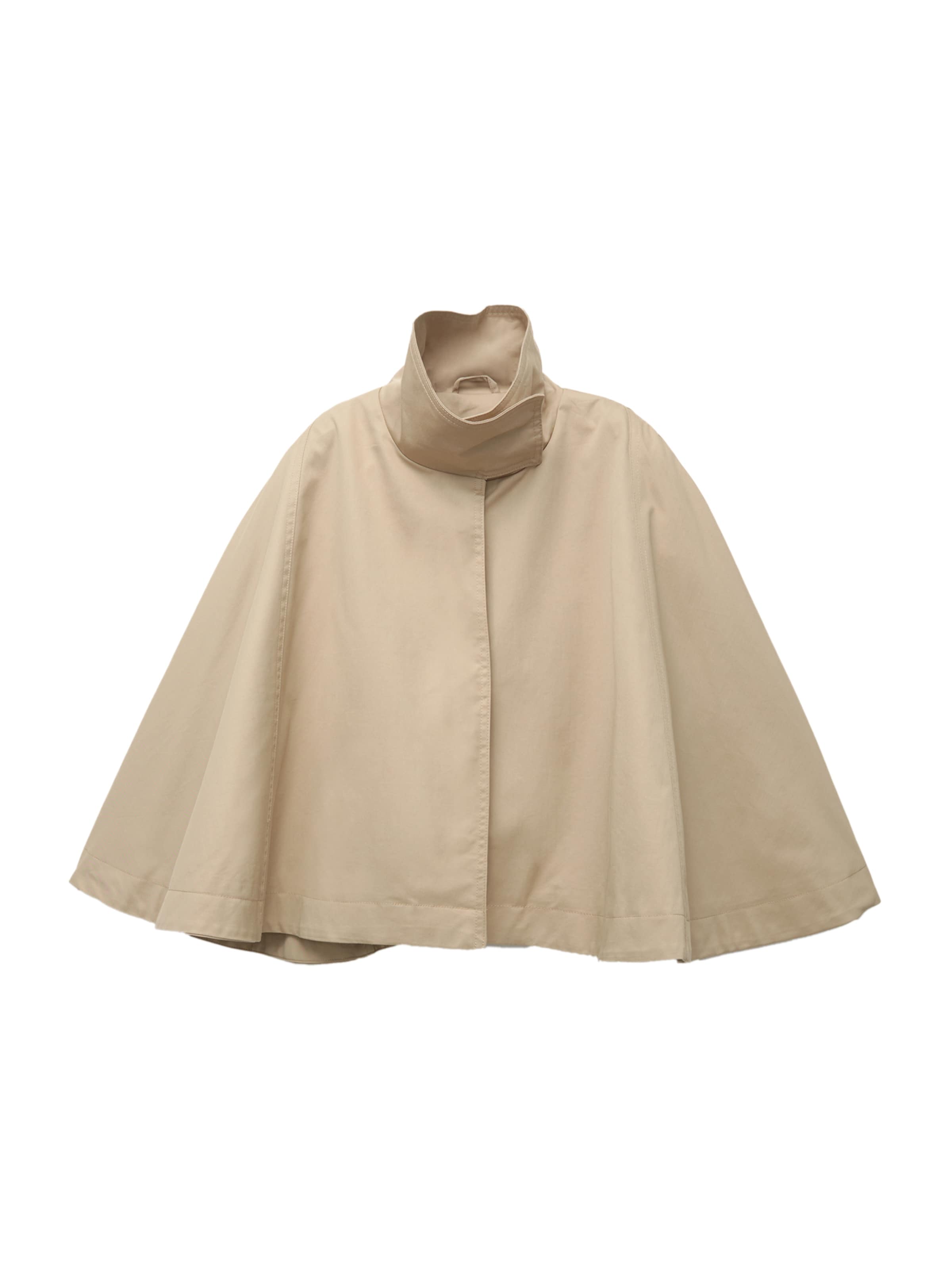 Pull&Bear Пелерина в бежово: отпред