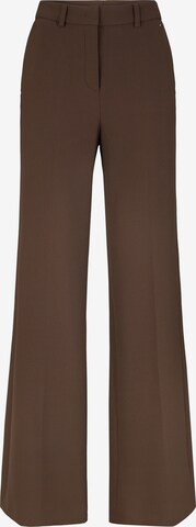 JOOP! Wide leg Pleated Pants in Brown: front