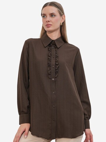 Bigdart - Blusa 'Hemden' em castanho