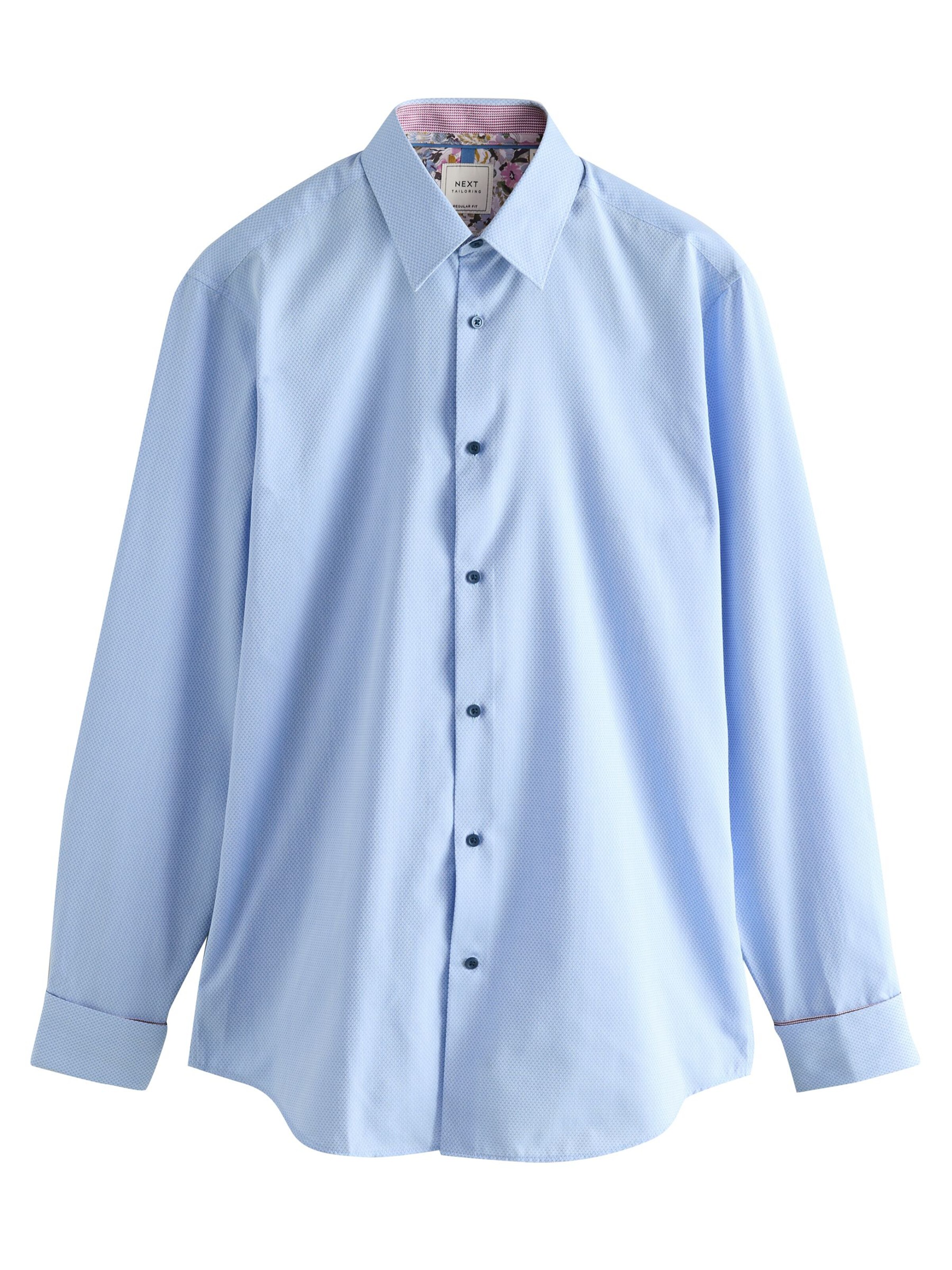 Next Regular fit Srajca | modra barva: sprednja stran