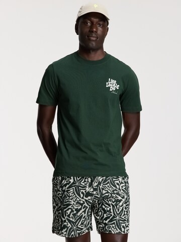 Shiwi Shirt 'Liam Like Locals Do' in Groen
