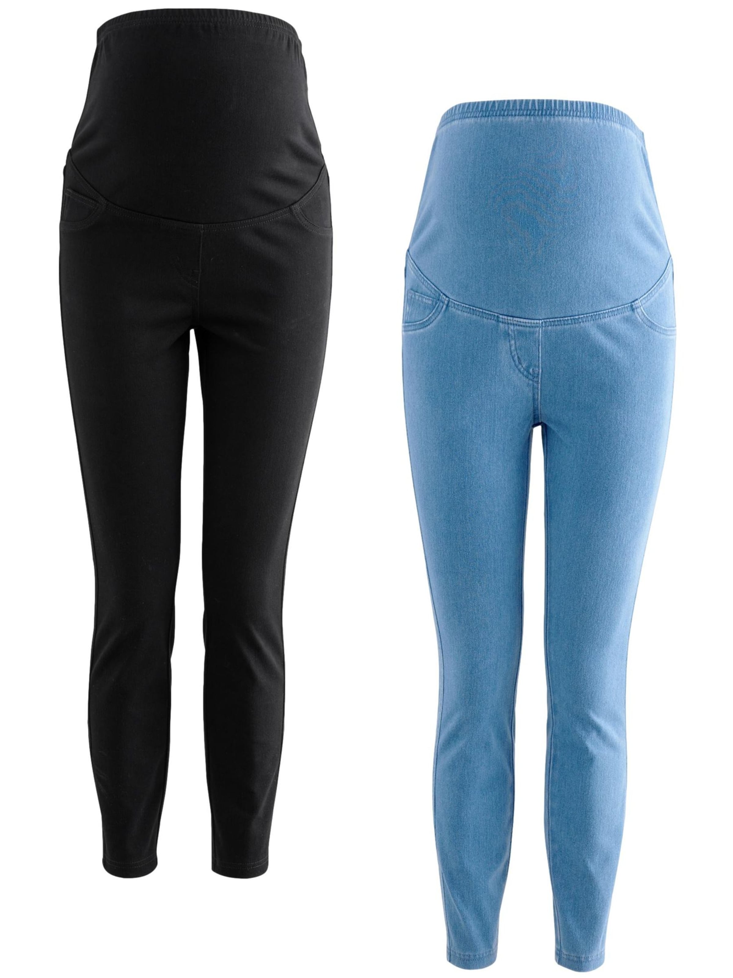 Next Skinny Legíny 'Umstandsmode' – modrá: přední strana