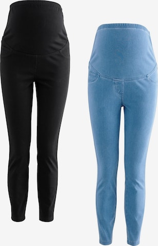 Next - Skinny Leggings 'Umstandsmode' en azul: frente