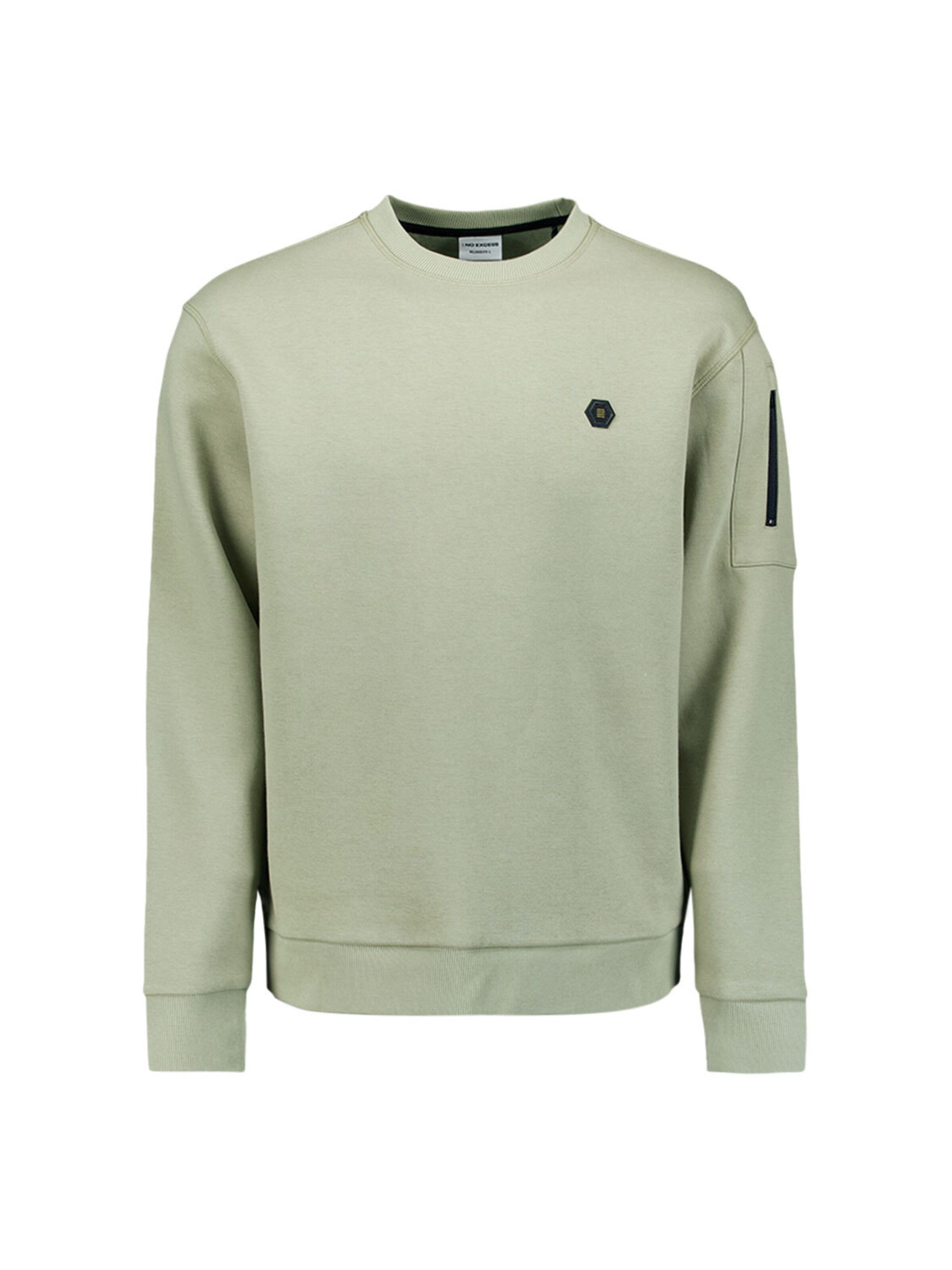 No Excess Sweatshirt in Groen: voorkant