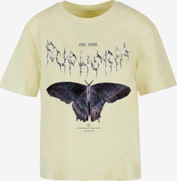 Mister Tee Shirt 'Euphoria' in Yellow: front