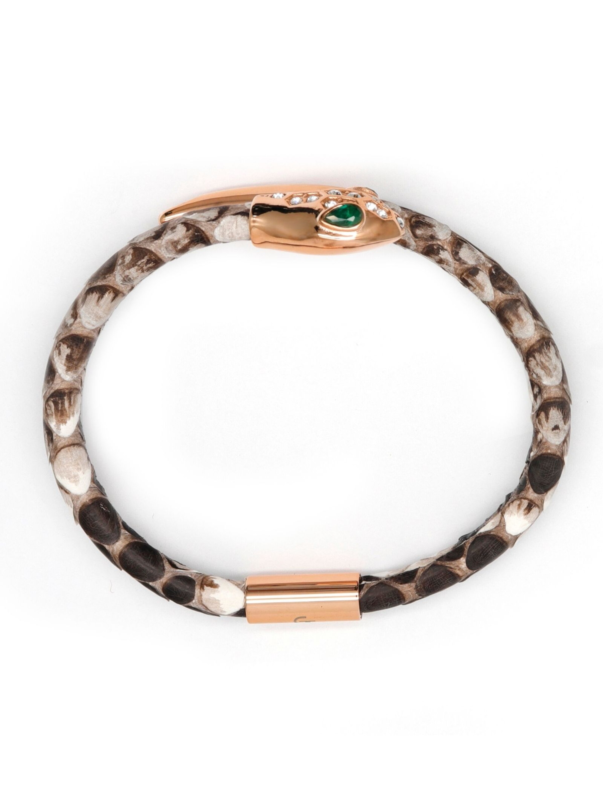 GT Collection Bracelet 'Snake Head' in Brown