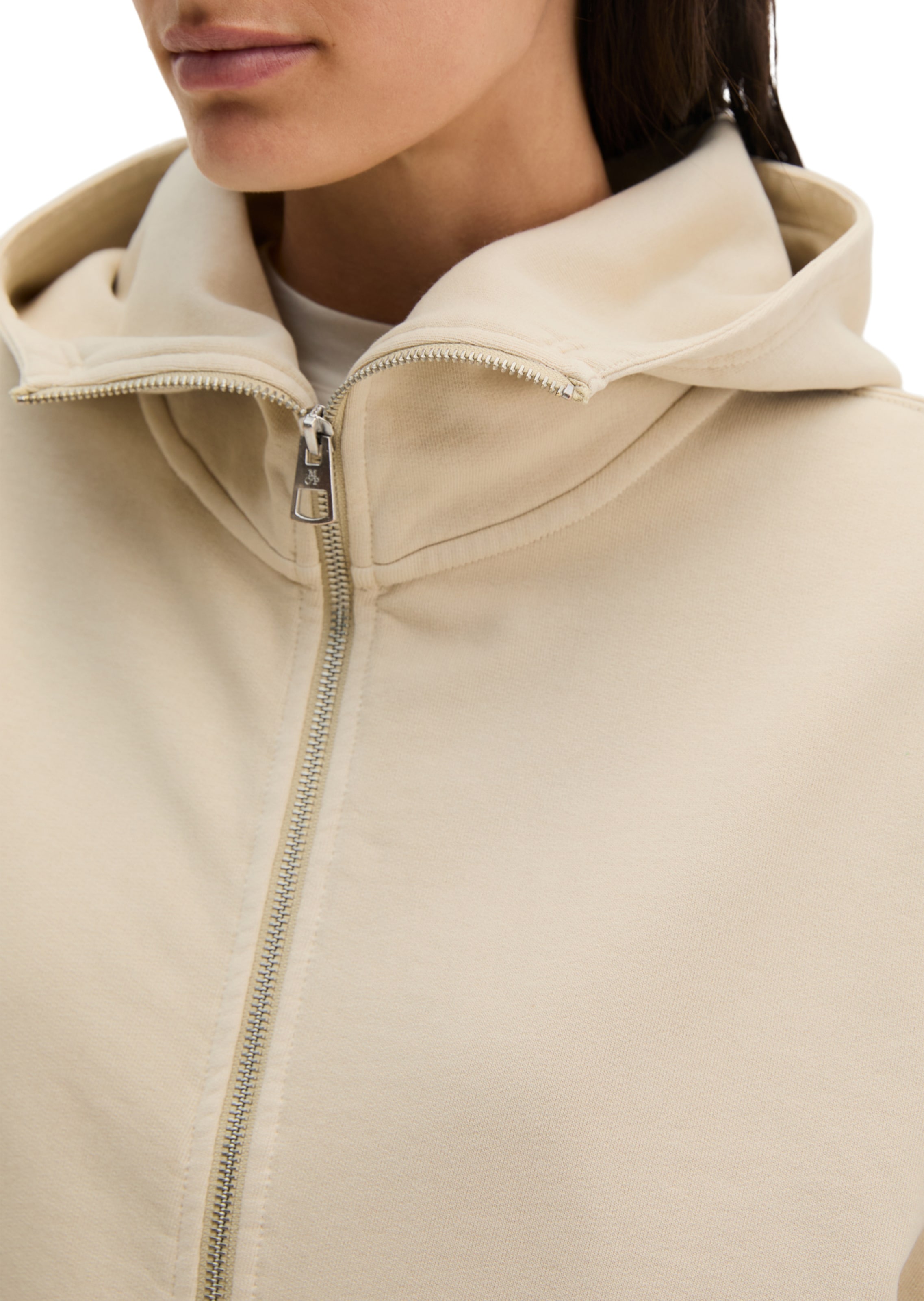 Marc O'Polo Sweatjacke in Beige
