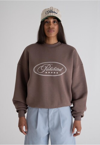 Prohibited Sweatshirt 'Five-Star' in Grau