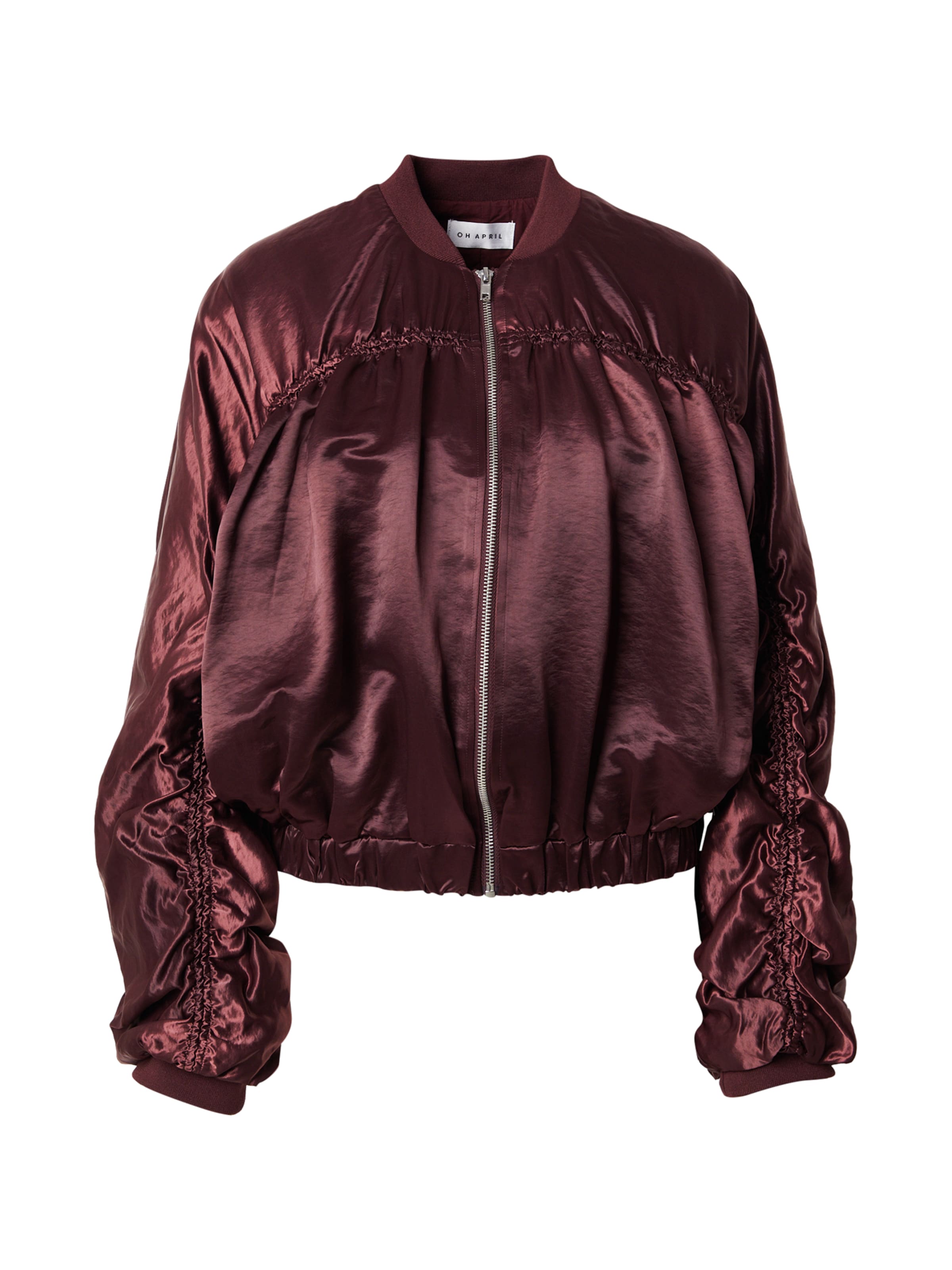 OH APRIL Φθινοπωρινό και ανοιξιάτικο μπουφάν 'Rumi' σε κόκκινο: μπροστά