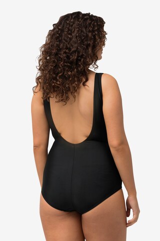 Ulla Popken Triangle Swimsuit in Black