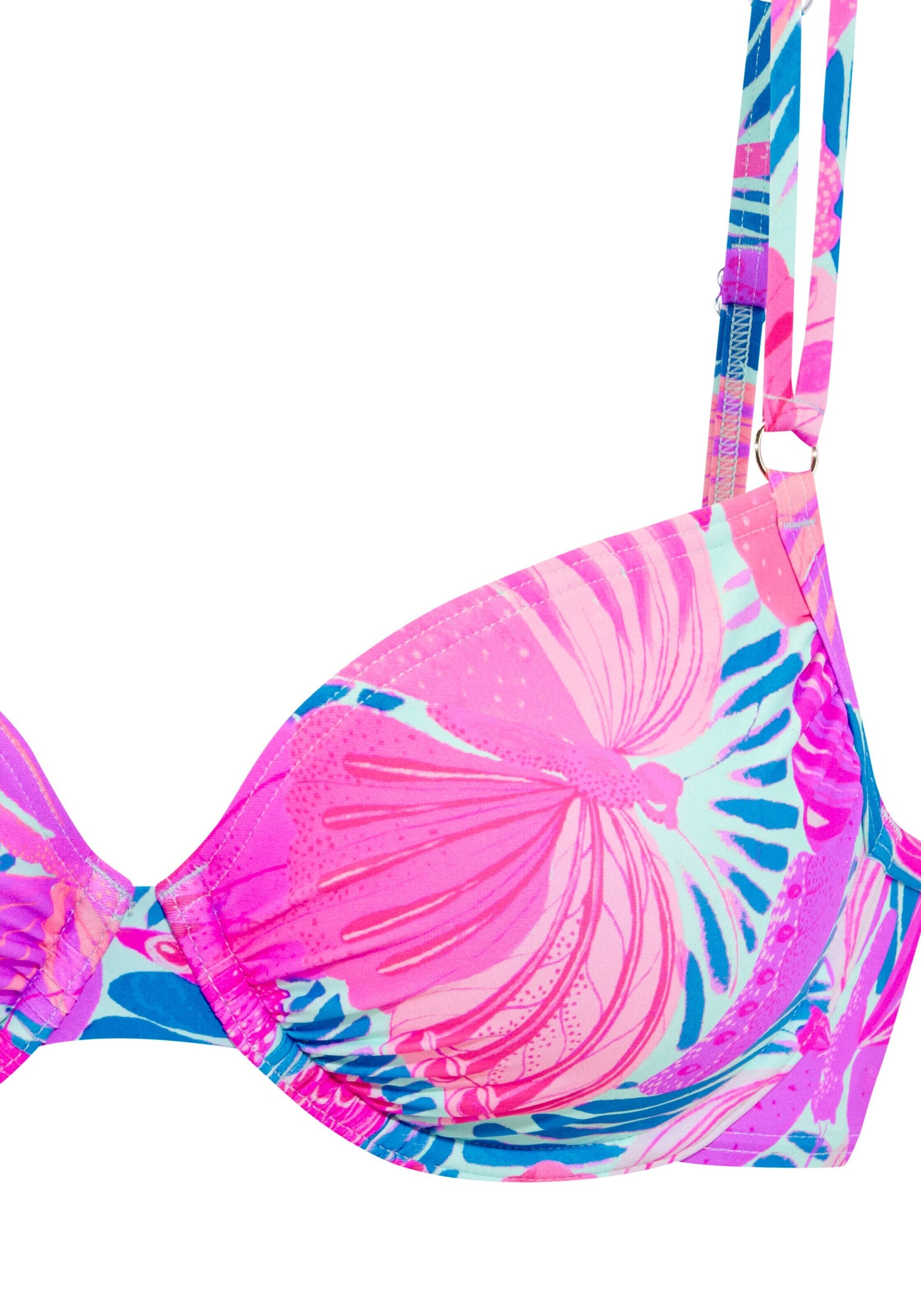 SUNSEEKER T-Shirt Bikinitop in Pink
