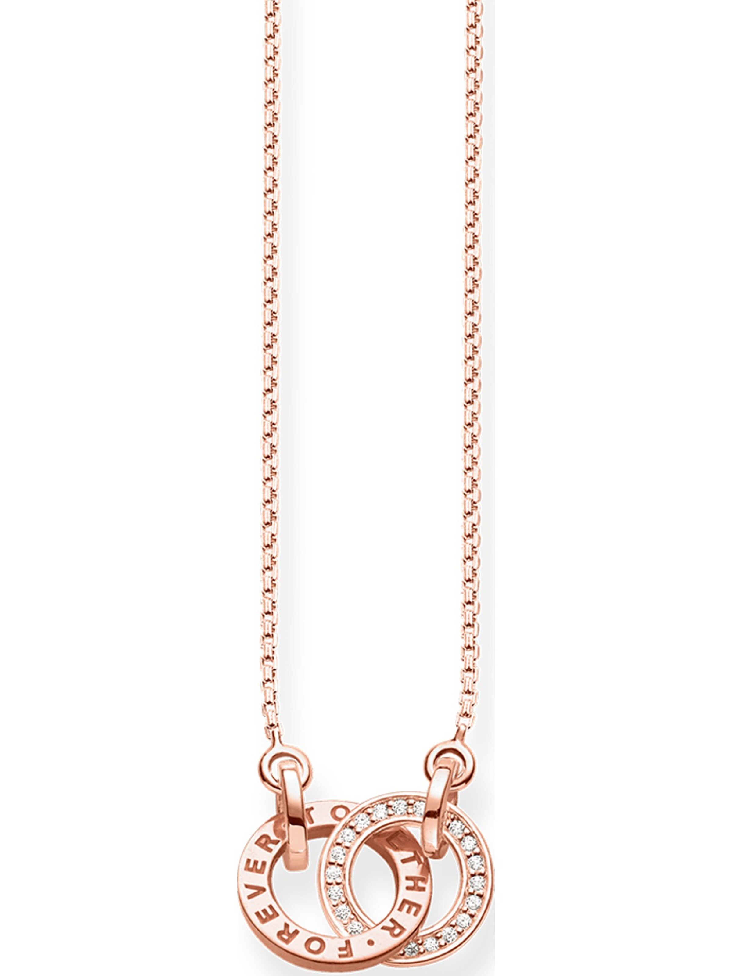 Thomas Sabo Kette 'Forever Together' in Gold: Vorderseite