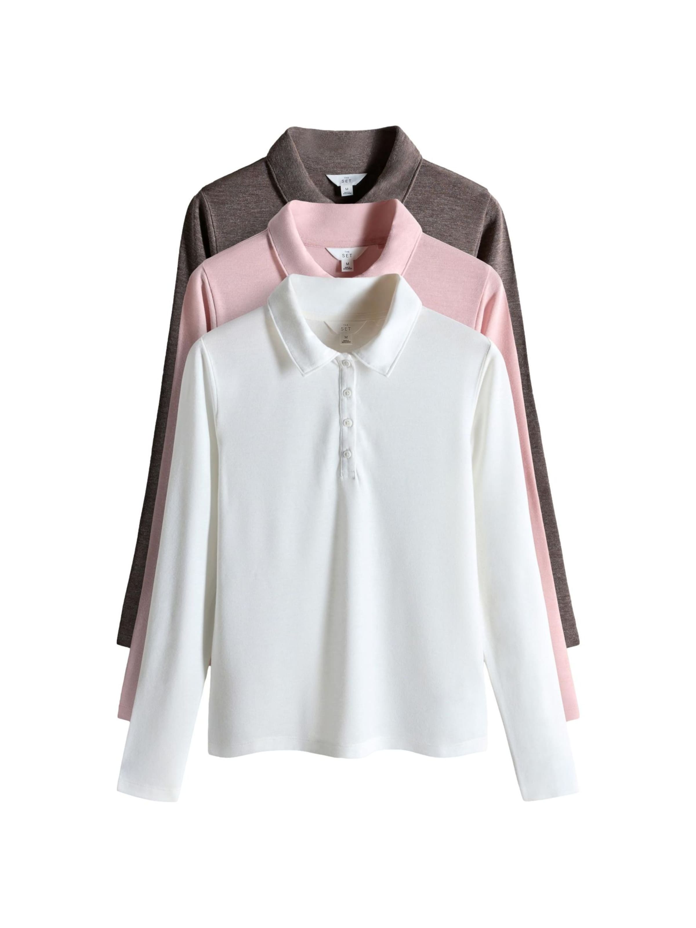 The Set Shirt in Beige: front