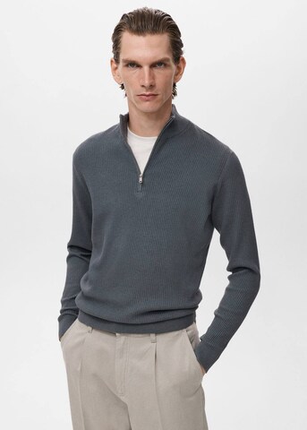 MANGO MAN Sweater 'Antiguap' in Grey: front