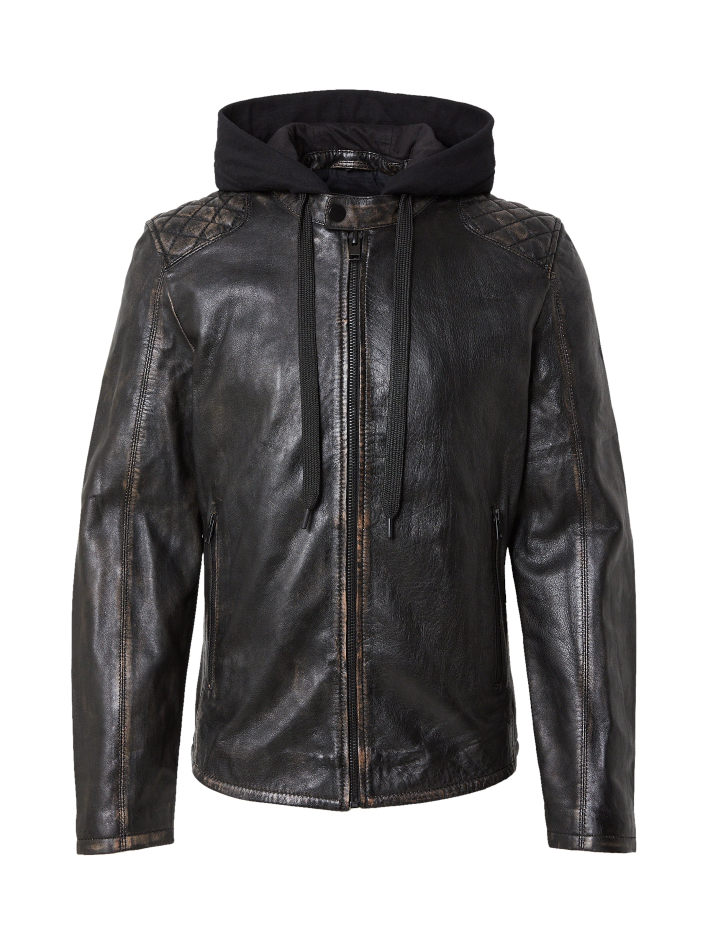 melns Mauritius Starpsezonu jaka 'Hayato': no priekšpuses