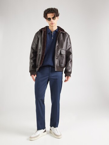 Hackett London Обычный Плиссированные брюки в Синий