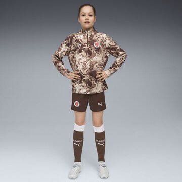 T-Shirt fonctionnel 'FC St. Pauli' PUMA en marron : devant