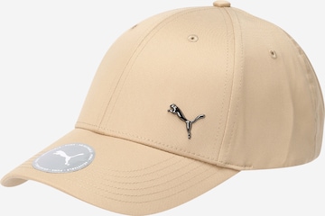 PUMA - Gorra en marrón: frente