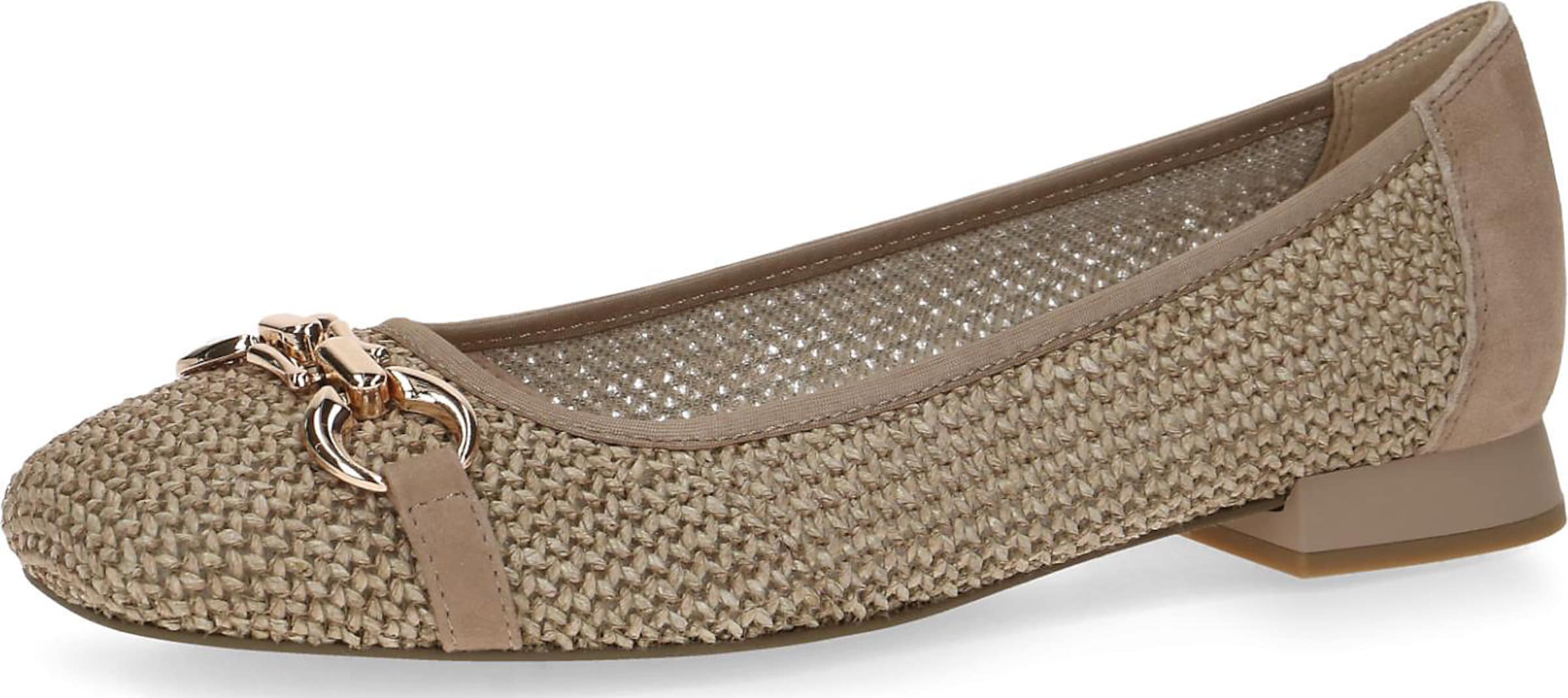 CAPRICE Ballerina in Bruin: voorkant