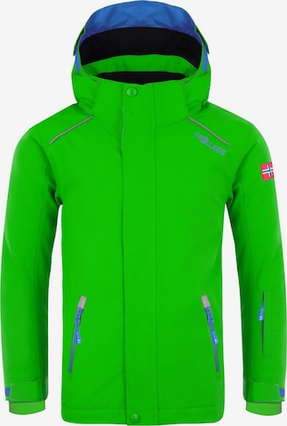 TROLLKIDS Winter Jacket in Green: front