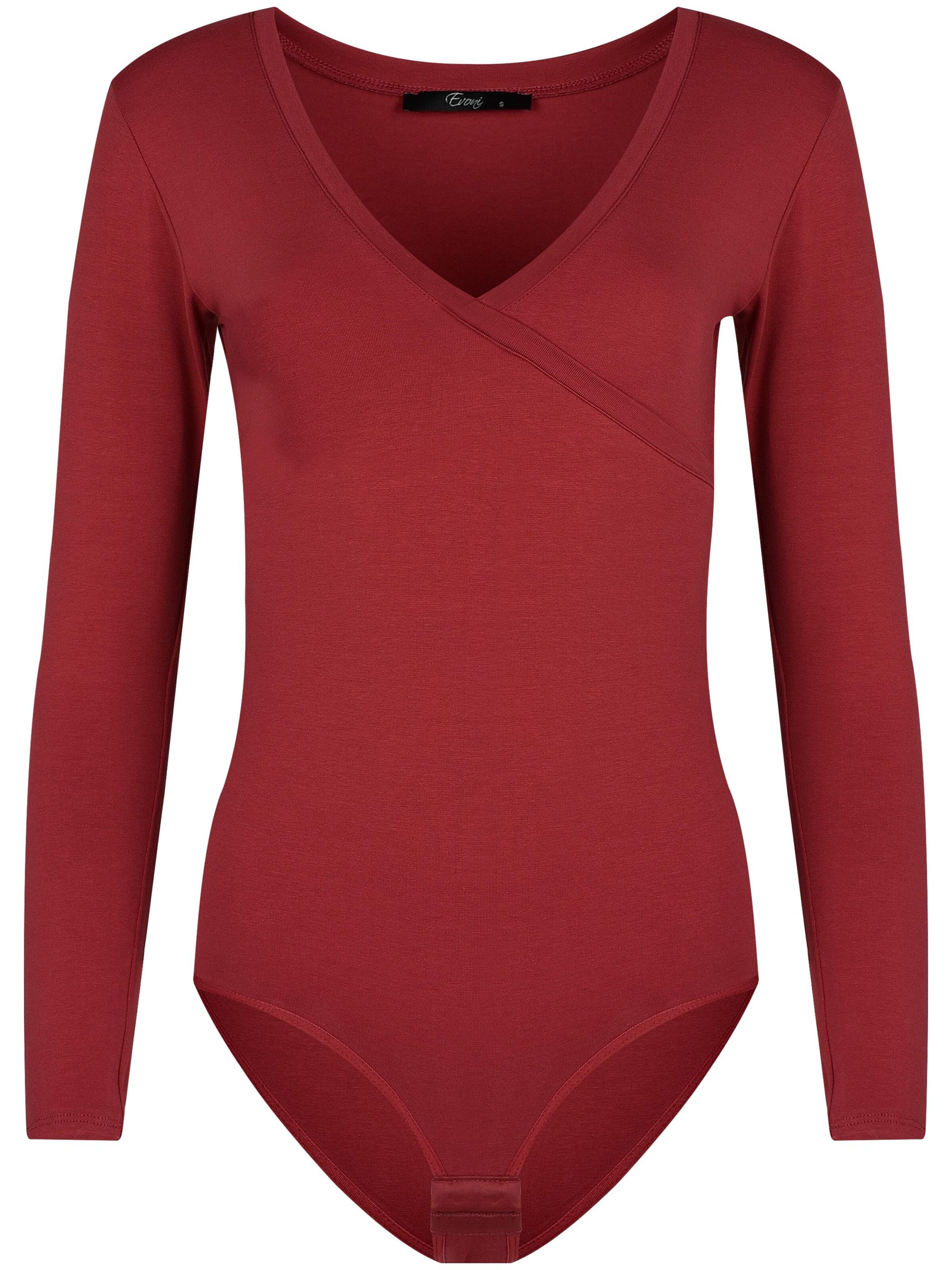 Evoni Blouse bodysuit in Red: front
