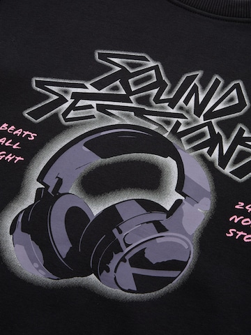 TOM TAILOR Sweatshirt i svart