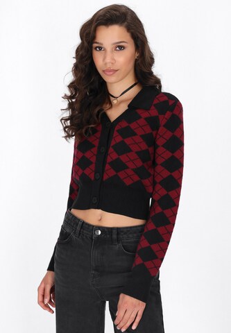 Cardigan myMo ROCKS en noir : devant