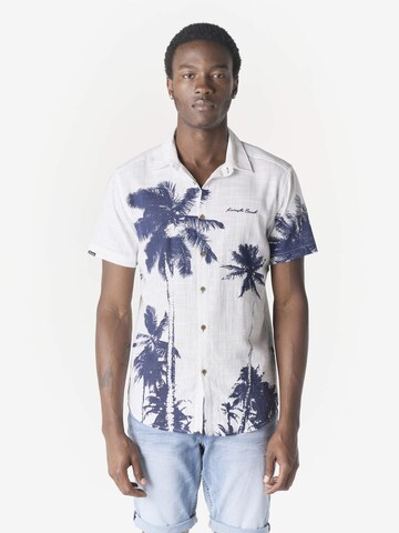 KOROSHI Regular fit Overhemd in Wit: voorkant