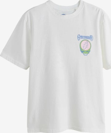 T-Shirt Next en blanc : devant