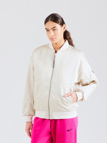 Veste mi-saison Nike Sportswear en beige : devant