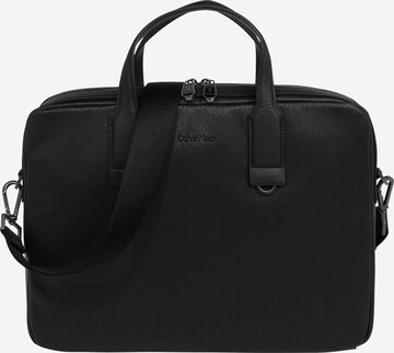 Calvin Klein - Bolsa para portátil en negro: frente