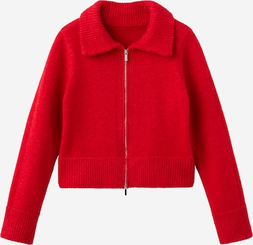 MANGO Neuletakki 'Tomatoe' värissä punainen: etupuoli