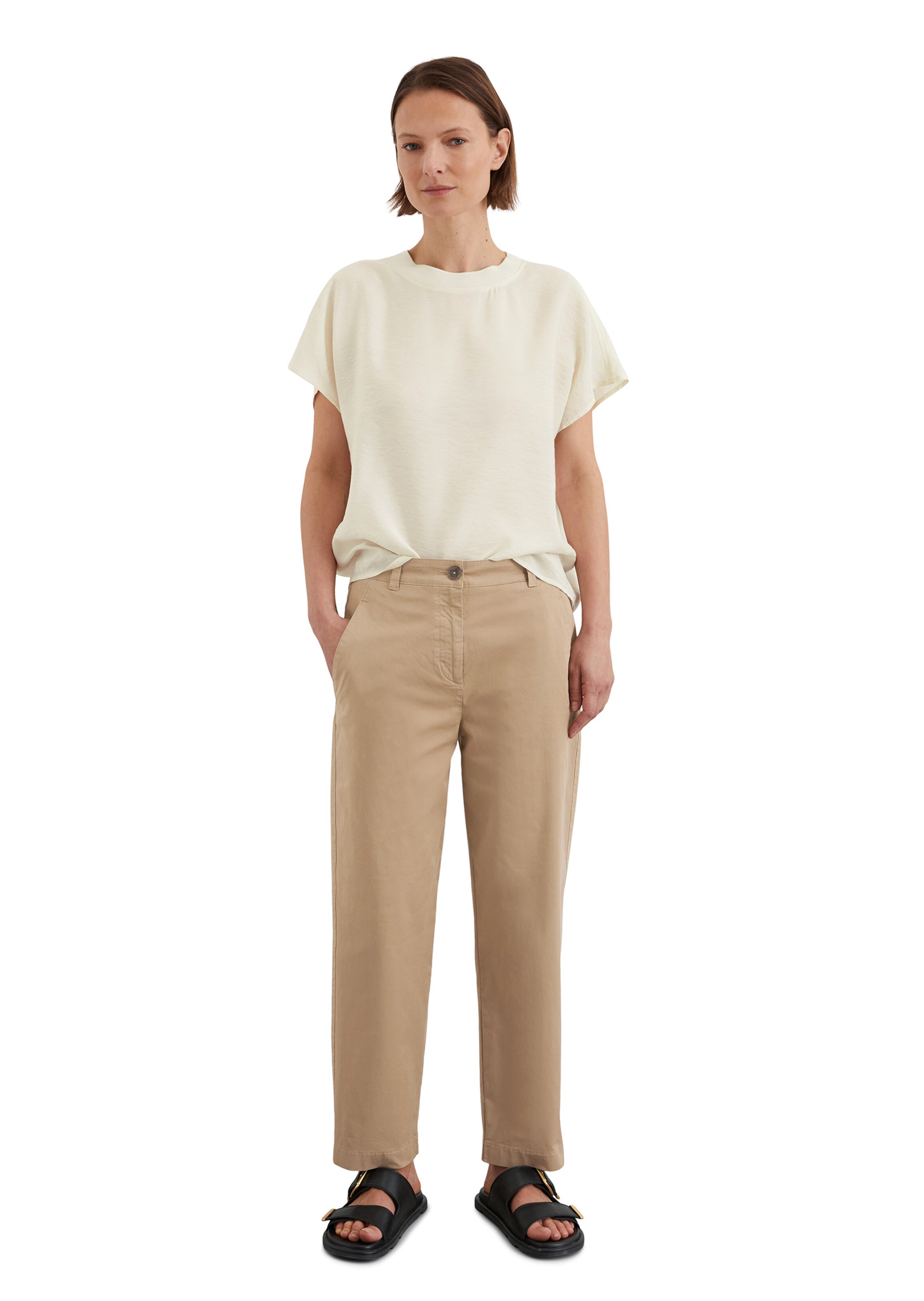 Marc O'Polo Loosefit Broek in Beige