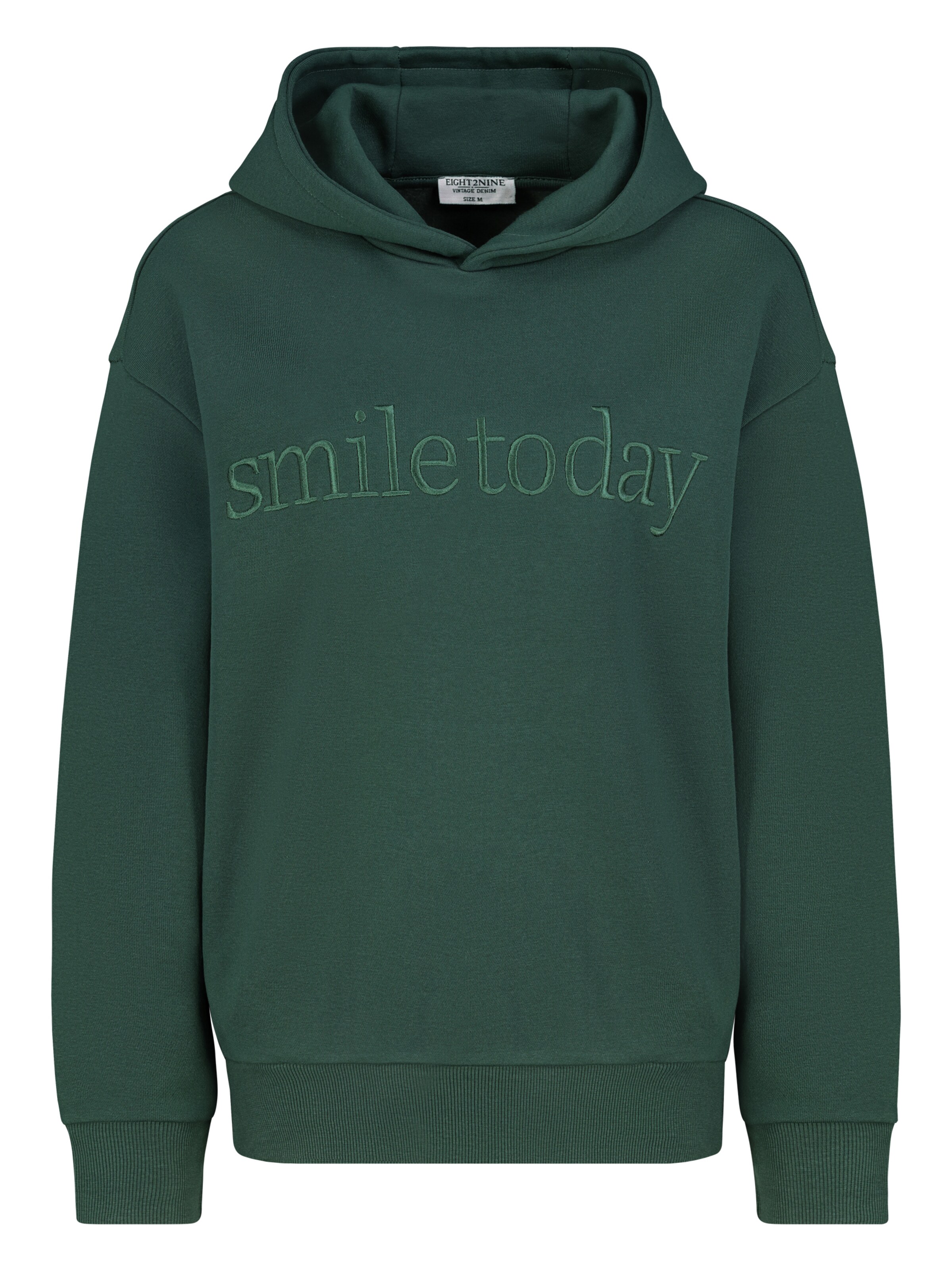 Eight2Nine Sweatshirt in dunkelgrün, Produktansicht