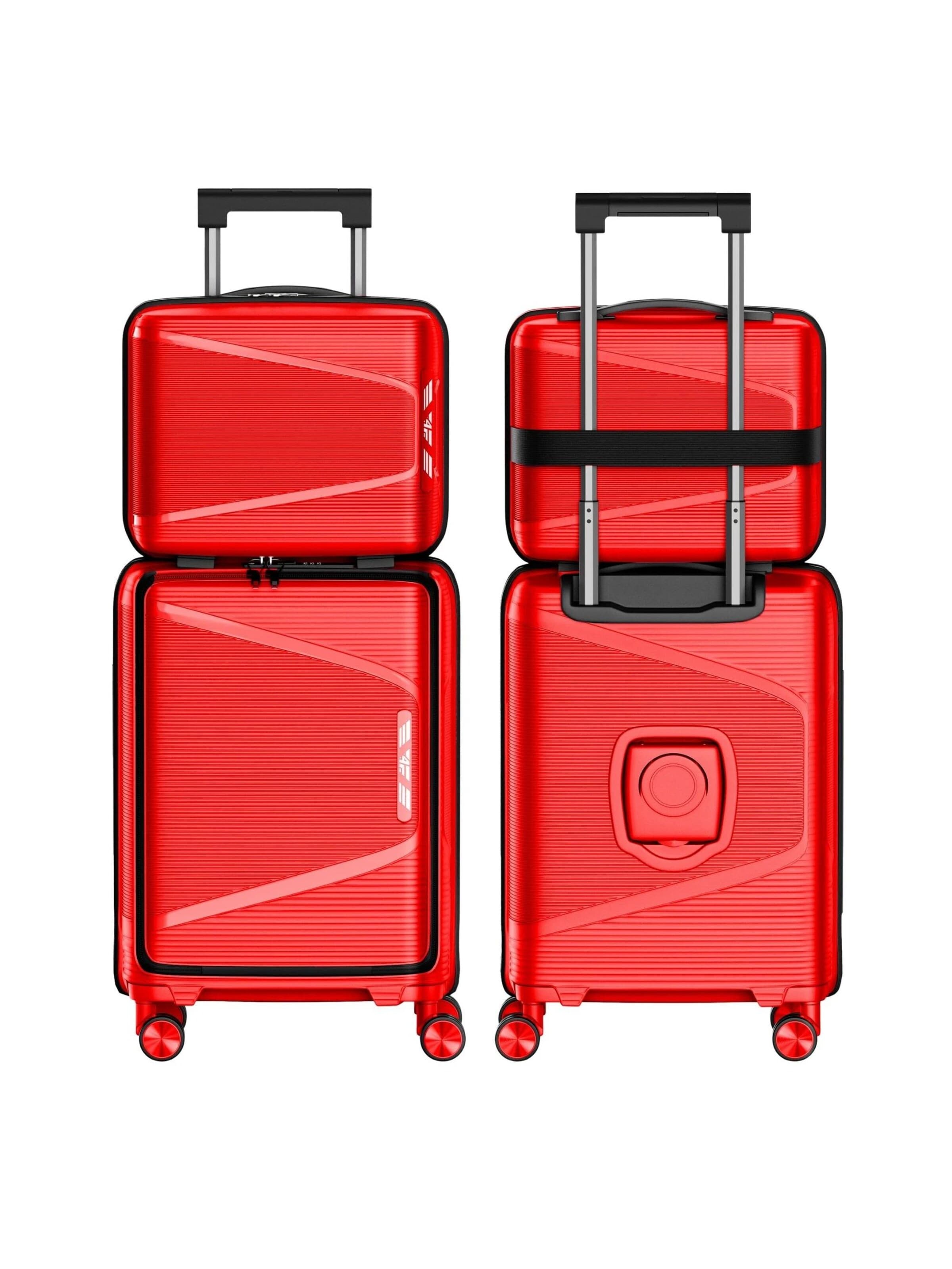 4FLY Suitcase Set 'Linea Lux' in Red: front