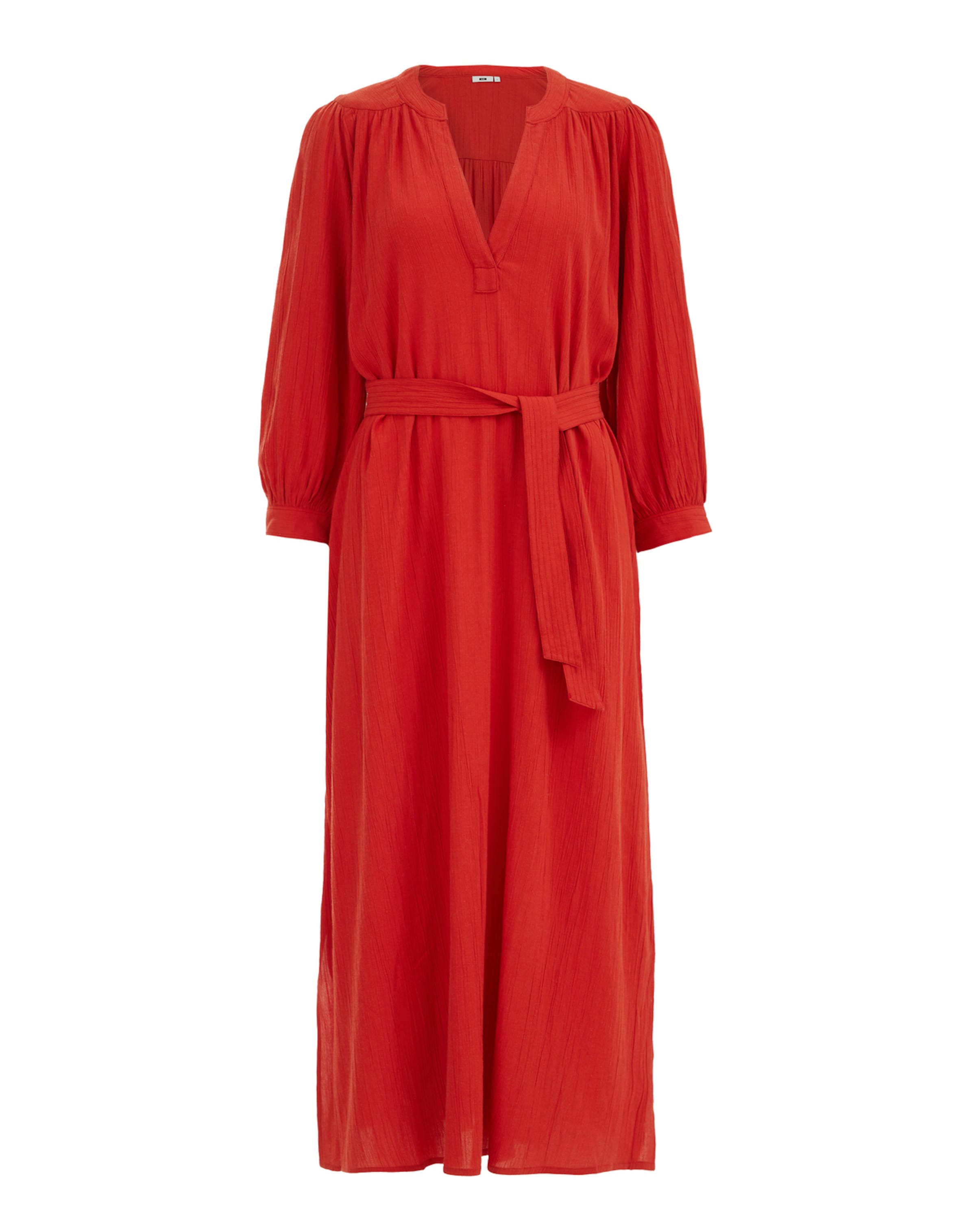 WE Fashion Košilové šaty – červená: přední strana