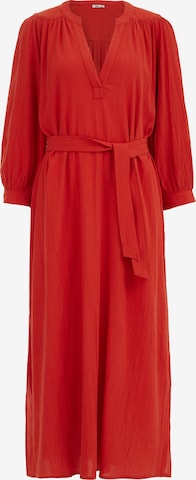WE Fashion Shirt Dress in Red: front