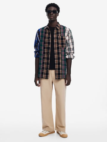 Desigual Comfort fit Button Up Shirt in Mixed colors