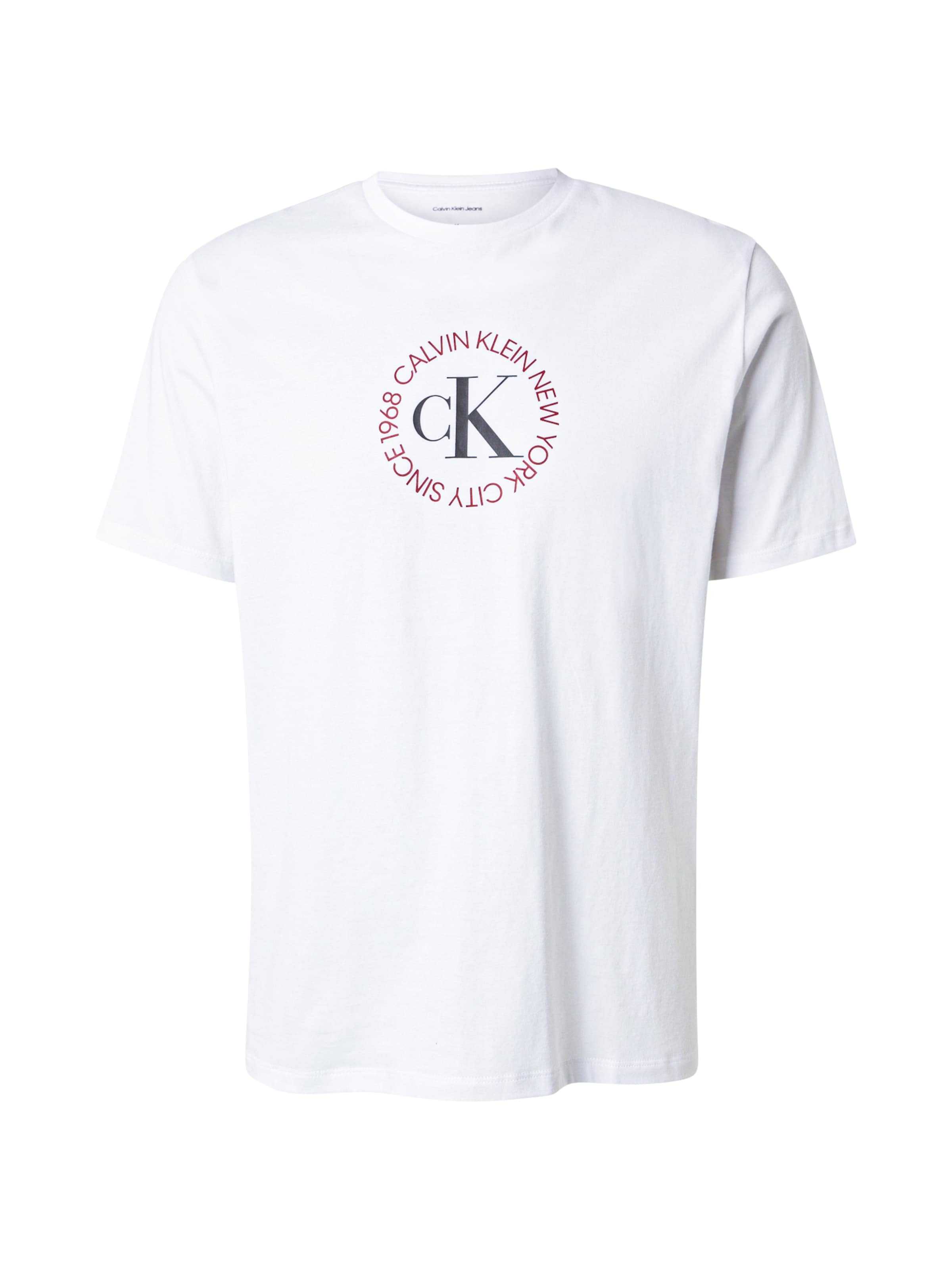 Calvin Klein Jeans Majica | antracit / brusnica / bela barva, Prikaz izdelka