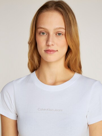 Calvin Klein Jeans Koszulka w kolorze biały
