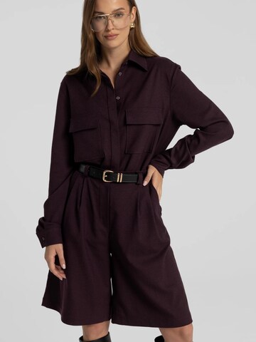 Regular Pantalon 'Omaro' mandragora en violet