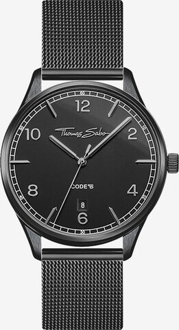 Thomas Sabo Analog Watch in Black: front