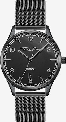 Thomas Sabo Analog Watch in Black: front