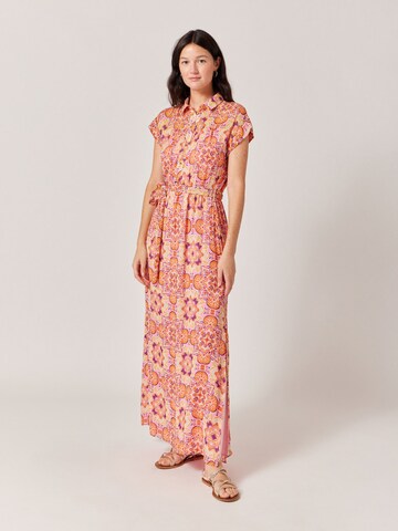 NAF NAF Shirt Dress 'Sunset' in Orange: front