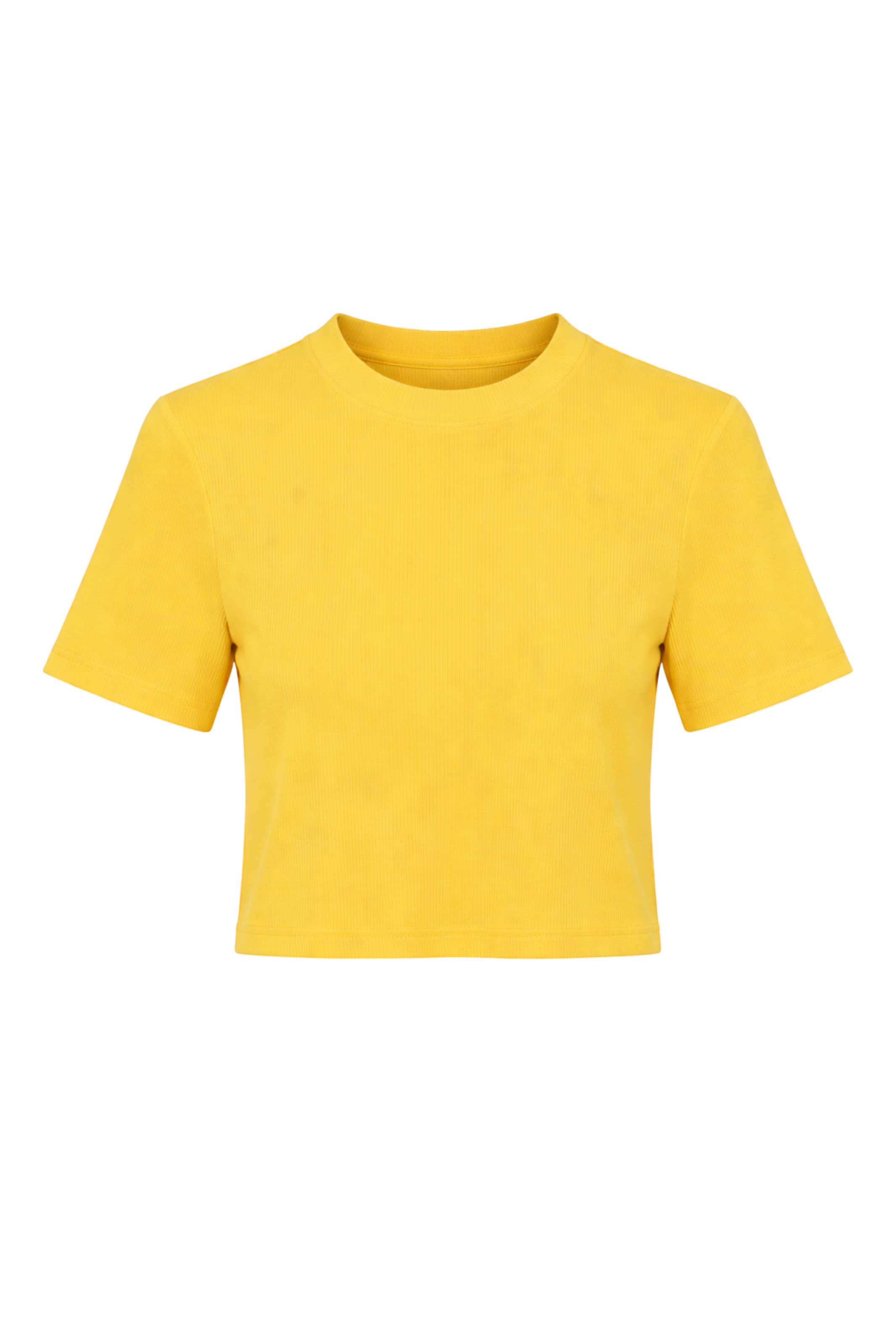 BRAVE SOUL Shirt in Geel: voorkant