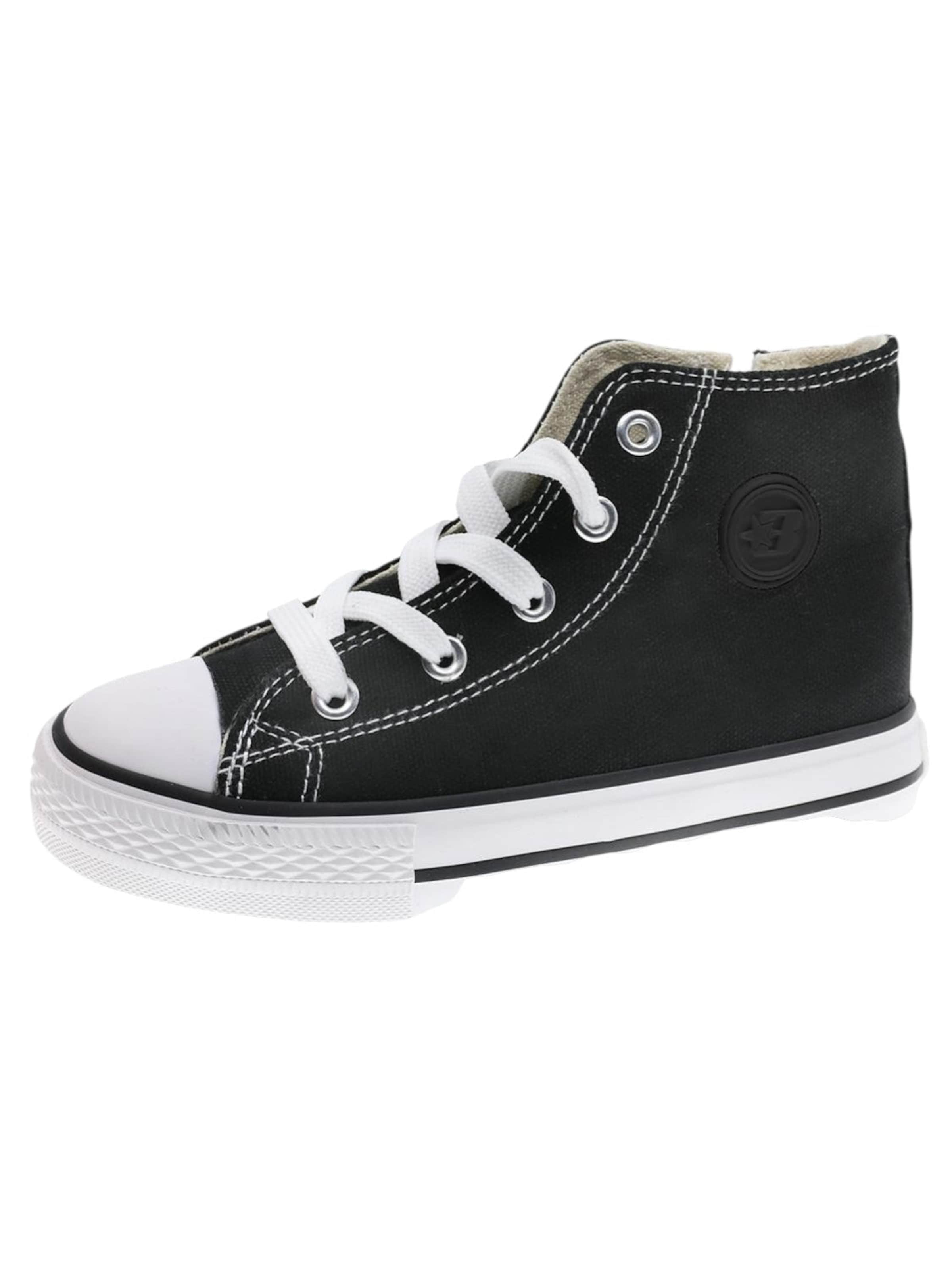 Beppi Sneakers 'Canvas Boot' in Black: front