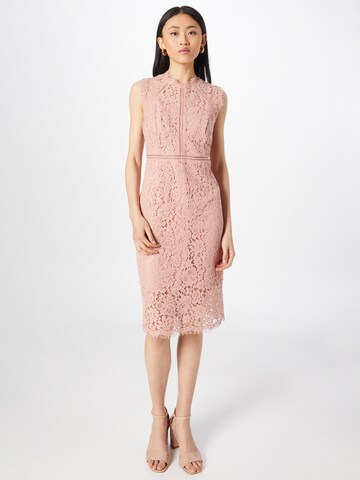 Bardot Cocktail Dress in Pink: front