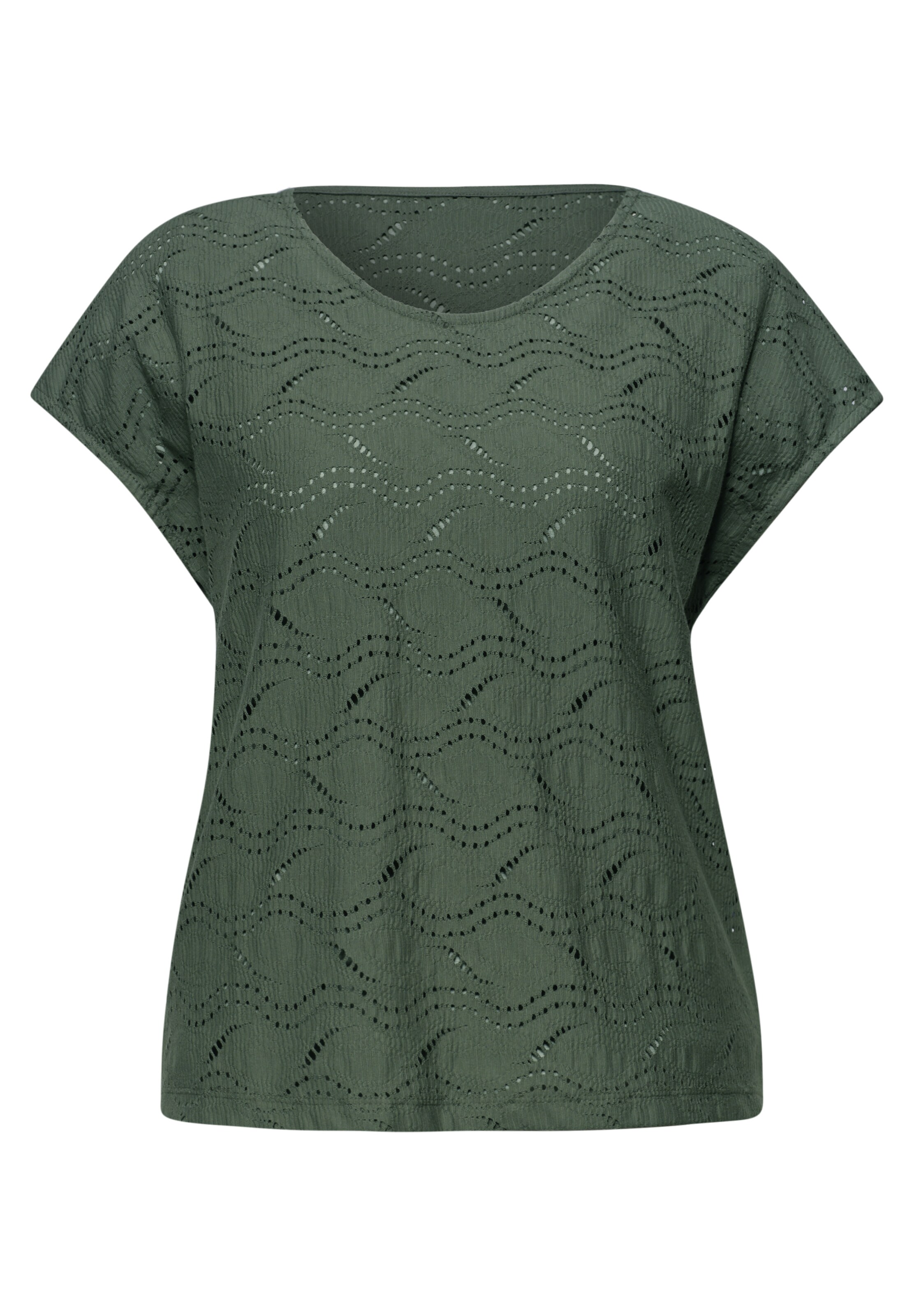 STREET ONE Shirt in Green: front