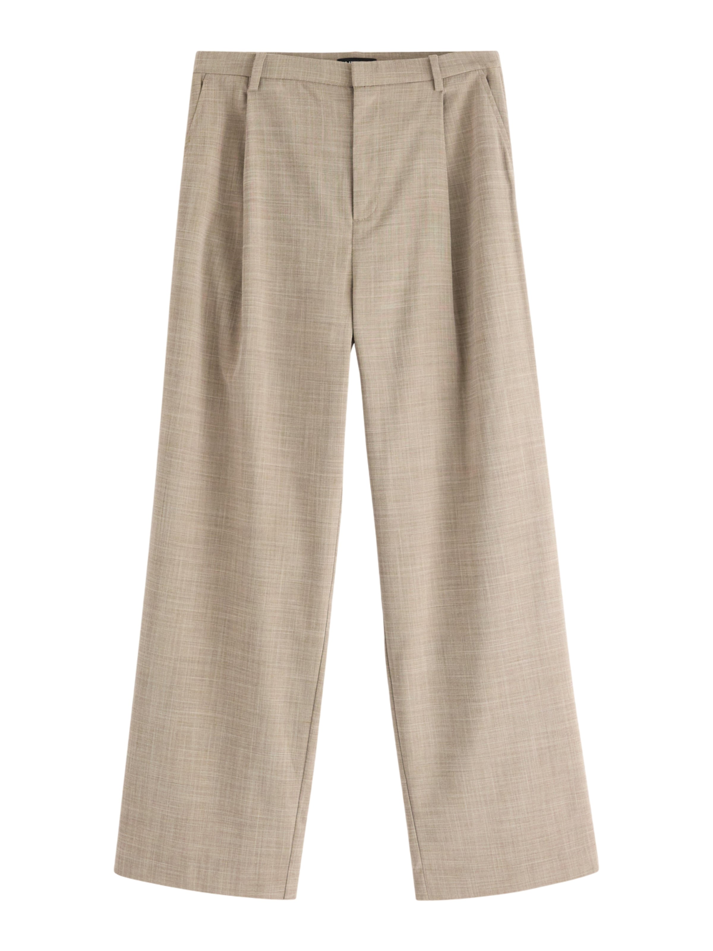 Lindex Wide Leg Hose 'Charlotte' in Beige: Vorderseite